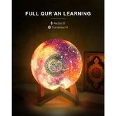 Verlichte Quran maanlamp met maan en sterren, Galaxy Moon Lamp Equantu QB512